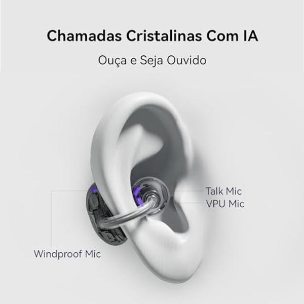 HUAWEI FreeClip Wireless Earbuds - Open Ear Bluetooth Earphones with Long Lasting Battery AI Crystal Clear Sound - Lightweight in-Ear Headphones with IP54 Resistance to Dust Water