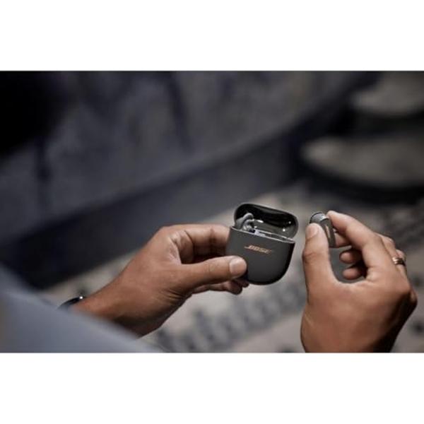 Bose QuietComfort Earbuds II, Wireless, Bluetooth, Proprietary Active Noise Cancelling Technology in-Ear Headphones with Personalized Noise Cancellation & Sound, Eclipse Grey - Lim