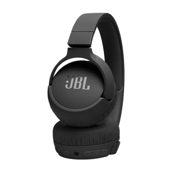 JBL Tune 520BT - Wireless On-Ear Headphones, Up to 57H Battery Life and Speed Charge, Lightweight, Comfortable and Foldable Design, Hands-Free Calls with Voice Aware (White)