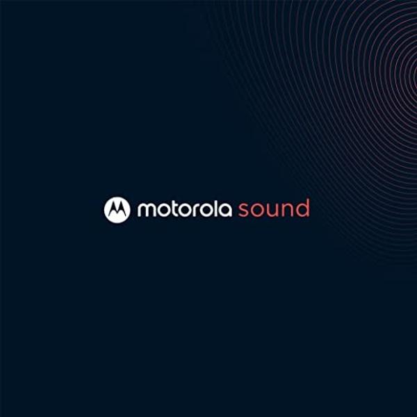 Motorola Moto Buds 250 - Wireless Earbuds & Microphone, Wireless Charging Case, IPX5 Water Resistance, Great for Small Ears, Clear Sound & Deep Bass - White