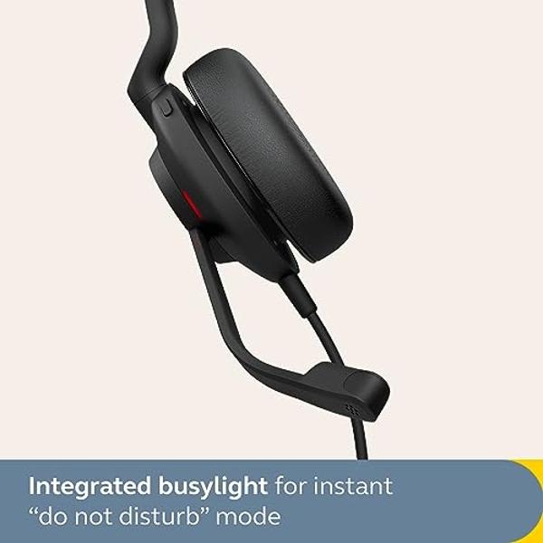 Jabra Evolve2 30 SE Wired Stereo Noise-Cancelling Headset - Features 2-Microphone Call Technology and USB-A Cable - MS Teams Certified, Works with All Other Platforms - Black