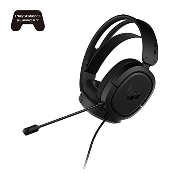 ASUS TUF Gaming H1 Wired Headset | Discord Certified Mic, 7.1 Surround Sound, 40mm Drivers, 3.5mm, Lightweight, for PC, Switch, PS4, PS5, Xbox One, Xbox Series X | S, and Mobile De