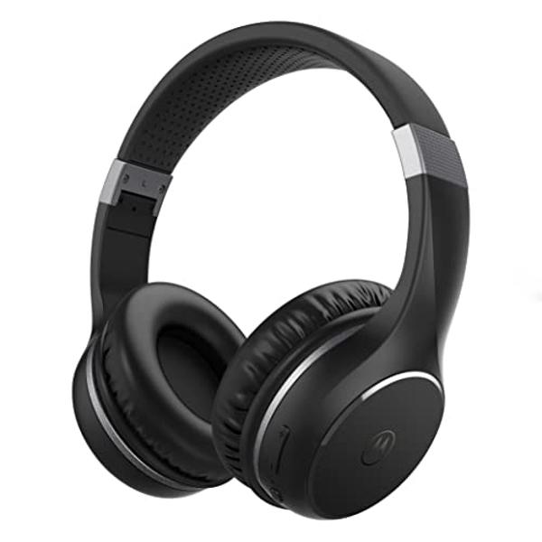 Motorola Sound Moto XT220 Bluetooth Wireless Headphones with Microphone, in-Line Control for Calls - Foldable Over-Ear Head Phones, Adjustable Headband, Dynamic Bass, Clear Sound -