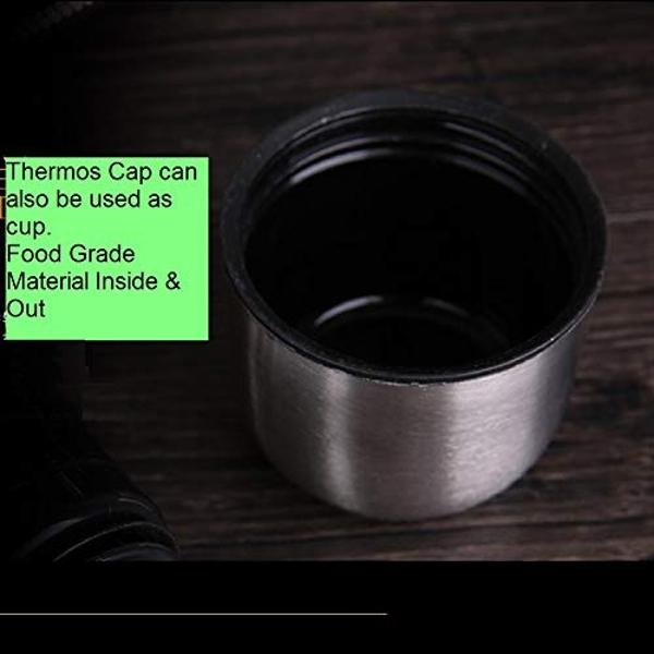 SMALL 500 ml 16.9 Ounce Coffee Thermos | Thermal Water Bottle for Tea Hot & Cold Drinks Stainless Steel Vacuum Sealed Insulated Thermos Water Flasks Bottles Work Travel Termo Para 