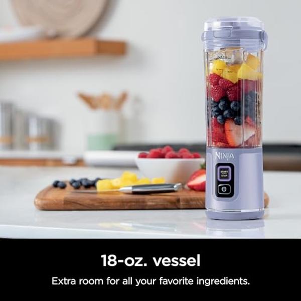 Ninja Blast Portable Blender, Cordless, 18oz. Vessel, Personal Blender For-Shakes and Smoothies, BPA Free, Leakproof-Lid and Sip Spout, USB-C Rechargeable, Dishwasher Safe Parts, L