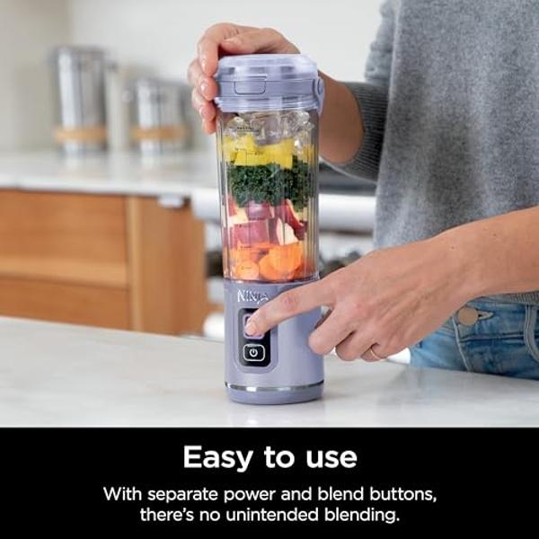 Ninja Blast Portable Blender, Cordless, 18oz. Vessel, Personal Blender For-Shakes and Smoothies, BPA Free, Leakproof-Lid and Sip Spout, USB-C Rechargeable, Dishwasher Safe Parts, L