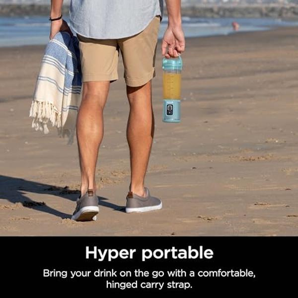 Ninja Blast Portable Blender, Cordless, 18oz. Vessel, Personal Blender For-Shakes and Smoothies, BPA Free, Leakproof-Lid and Sip Spout, USB-C Rechargeable, Dishwasher Safe Parts, T