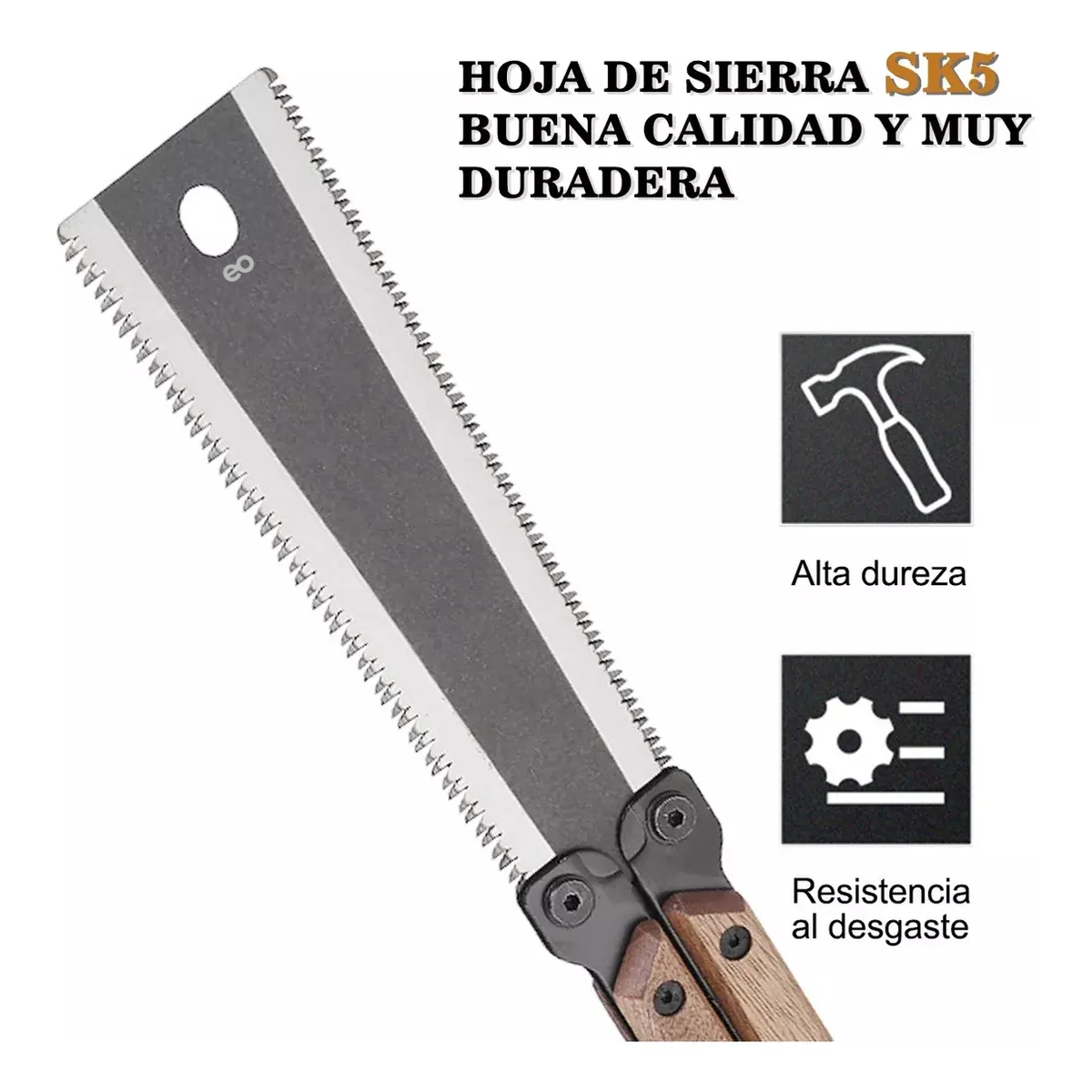 Serrucho Japonés Portátil 30 Cm Doble Cierra