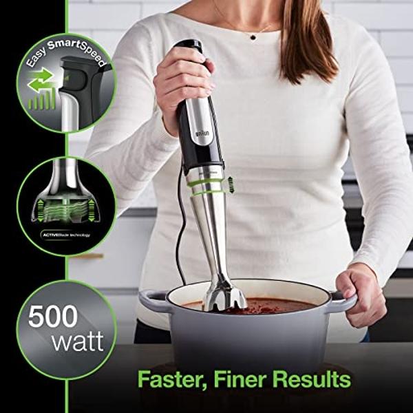 Braun MultiQuick MQ7025X Hand Blender, Faster, Finer Blending