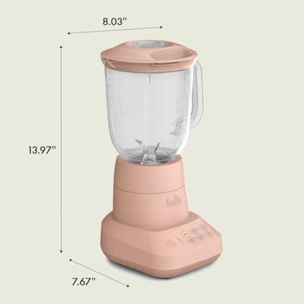 bella 10 Speed Countertop Blender, Juicer & Smoothie Maker, Fits-anywhere™ Kitchenware, Slim Flip & Store Design, Dishwasher Safe 48oz Capacity Pitcher & Lid, Stainless Steel Blade