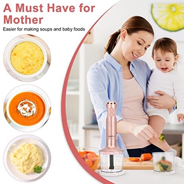 The Beast Mini Blender | Mini Countertop Kitchen Blender | Blend Smoothies and Shakes, Dressings, Sauces, Dips | Straw Cap and Straws Included | 600W (Terra)