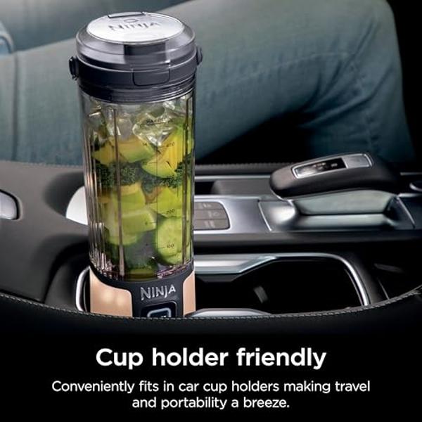 Ninja Blast Portable Blender, Cordless, 18oz. Vessel, Personal Blender For-Shakes and Smoothies, BPA Free, Leakproof-Lid and Sip Spout, USB-C Rechargeable, Dishwasher Safe, Metalli