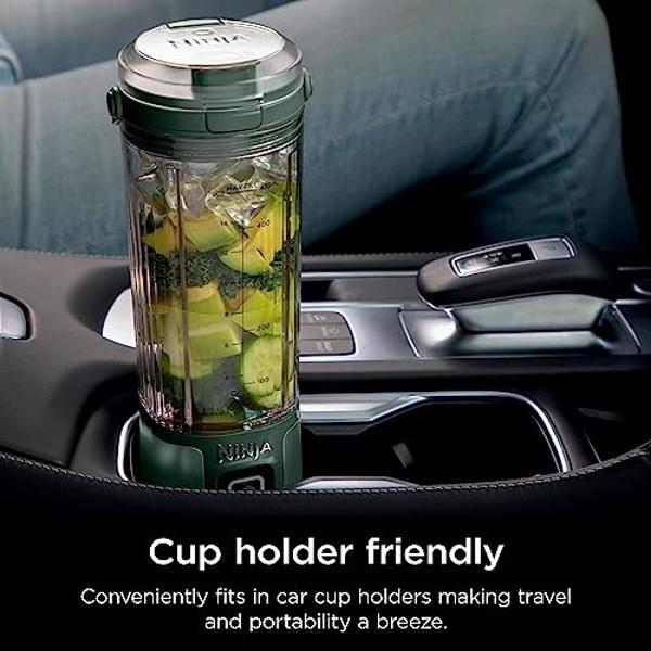 Ninja BC151EM Blast Portable Blender, Cordless, 18oz. Vessel, Personal Blender-for Shakes & Smoothies, BPA Free, Leakproof-Lid & Sip Spout, USB-C Rechargeable, Dishwasher Safe Part