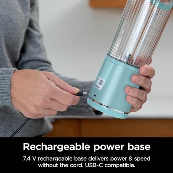 Ninja Blast Portable Blender, Cordless, 18oz. Vessel, Personal Blender For-Shakes and Smoothies, BPA Free, Leakproof-Lid and Sip Spout, USB-C Rechargeable, Dishwasher Safe Parts, T