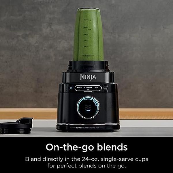 Ninja Blast Portable Blender, Cordless, 18oz. Vessel, Personal Blender For-Shakes and Smoothies, BPA Free, Leakproof-Lid and Sip Spout, USB-C Rechargeable, Dishwasher Safe, Metalli
