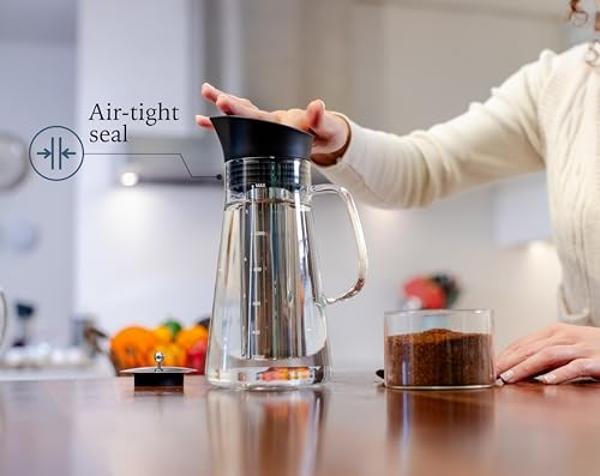 Sangcon 6-in-1 Immersion Blender Handheld, Hand Blender with Chopper & 34oz Blending Cup Storage Base, 2-Speed Adjustable Stick Blender,Stainless Steel Blades, Detachable Blender, 