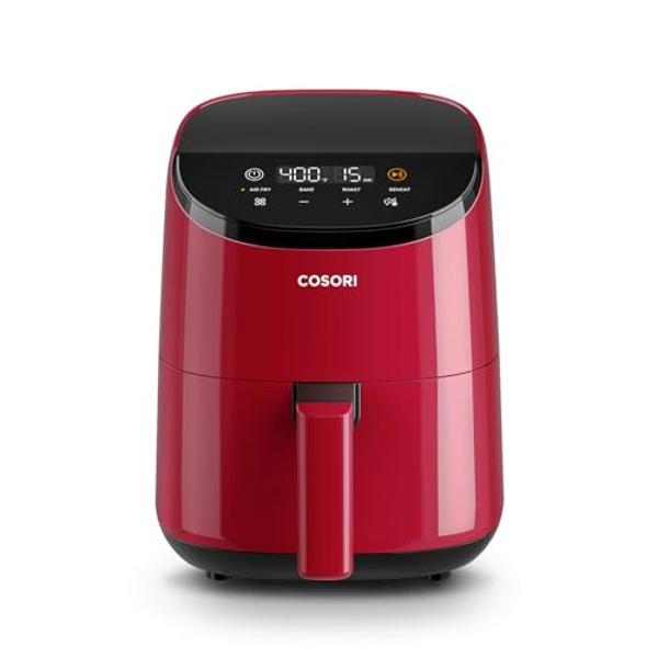 COSORI Air Fryer 2.1 Qt, 4-in-1 Small Mini Airfryer, Bake, Roast, Reheat, 97% Less Oil, Compact & Quiet, Nonstick & Dishwasher Safe Basket, 30 In-App Recipes with Nutrition Facts, 