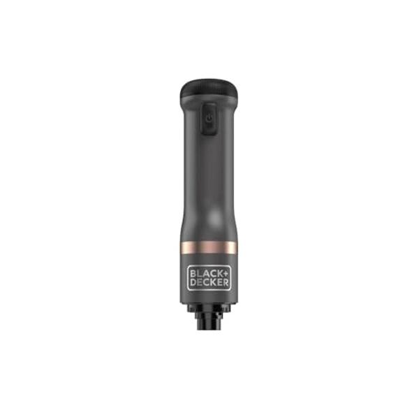 BLACK+DECKER Kitchen Wand Cordless Immersion Blender, 4 in 1 Multi Tool Set, Hand Blender with Charging Dock, Grey (BCKM1014K01)