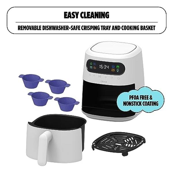 COSORI Air Fryer 2.1 Qt, 4-in-1 Small Mini Airfryer, Bake, Roast, Reheat, 97% Less Oil, Compact & Quiet, Nonstick & Dishwasher Safe Basket, 30 In-App Recipes with Nutrition Facts, 