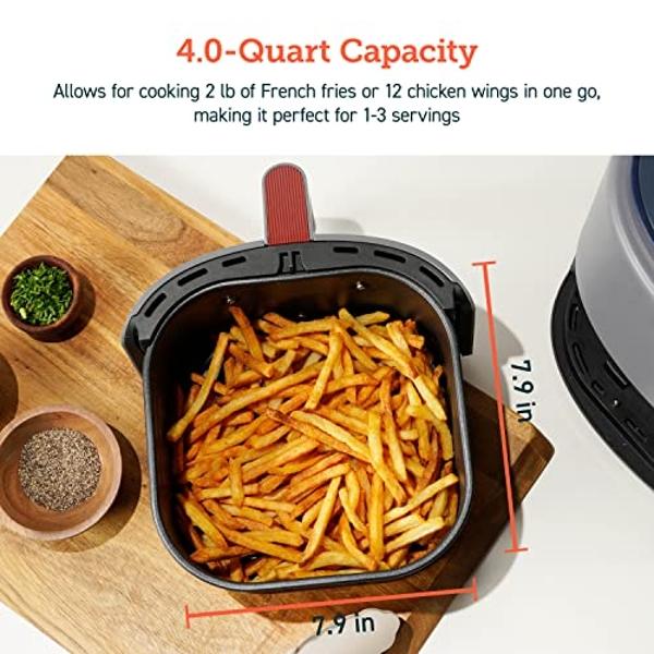 COSORI Air Fryer 4 Qt, 7 Cooking Functions Airfryer, 150+ Recipes on Free App, 97% less fat Freidora de Aire, Dishwasher-safe, Designed for 1-3 People, Lite 4.0-Quart, Smart, Truff