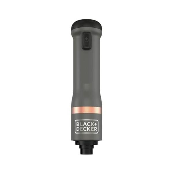 BLACK+DECKER Kitchen Wand Cordless Immersion Blender, 4 in 1 Multi Tool Set, Hand Blender with Charging Dock, Grey (BCKM1014K01)