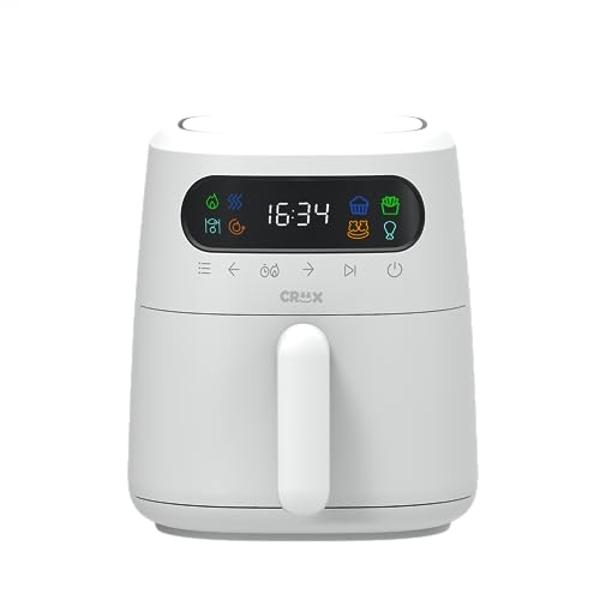 CHEFMAN Small, Compact Air Fryer Healthy Cooking, 2 Qt, Nonstick, User Friendly and Adjustable Temperature Control w/ 60 Minute Timer & Auto Shutoff, Dishwasher Safe Basket, BPA - 