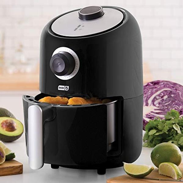 DASH Tasti-Crisp™ Electric Air Fryer Oven, 2.6 Qt., White – Compact Air Fryer for Healthier Food in Minutes, Ideal for Small Spaces - Auto Shut Off, Analog, 1000-Watt