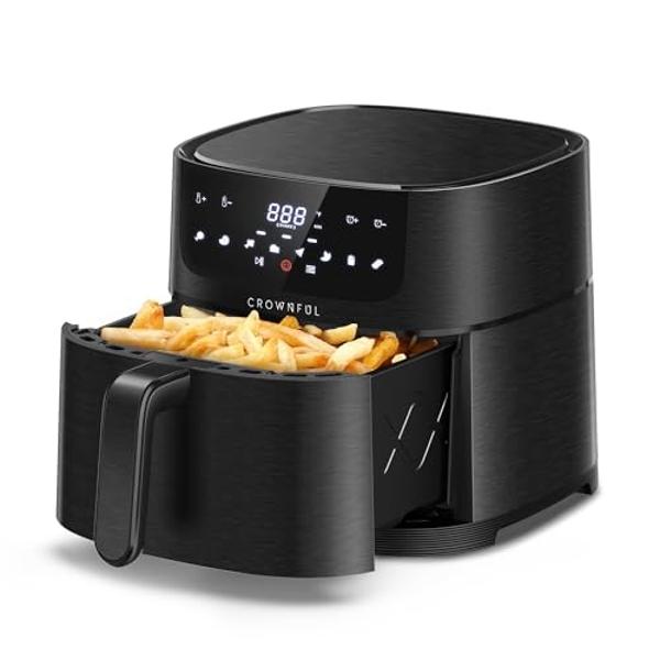 GoWISE USA 14.7-Quart Air Fryer Grill with Dual Heating Elements & Oven with Rotisserie, Dehydrator, Preheat and Broil Functions + 11 Accessories with 2 Recipe Books (Stainless Ste
