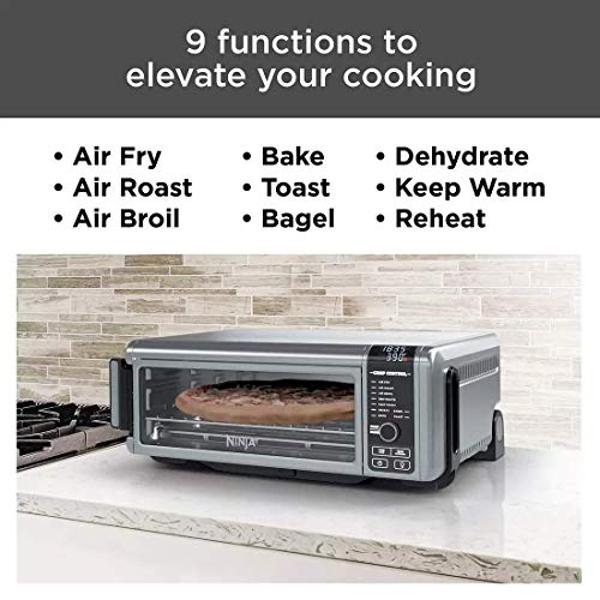 Ninja Foodi 9-in-1 Digital Oven Air Fry, Air Roast/ Broil, Bake, Bagel, Toast, Dehydrate, Keep Warm, and Reheat - Stainless Steel