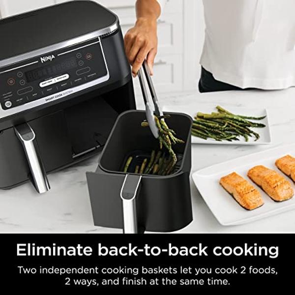 Dash DFAF600GBSS01 AirCrisp Pro Electric Air Fryer + Oven Cooker with Digital Display + 8 Presets, Temperature Control, Non Stick Fry Basket, Recipe Guide + Auto Shut Off Feature, 
