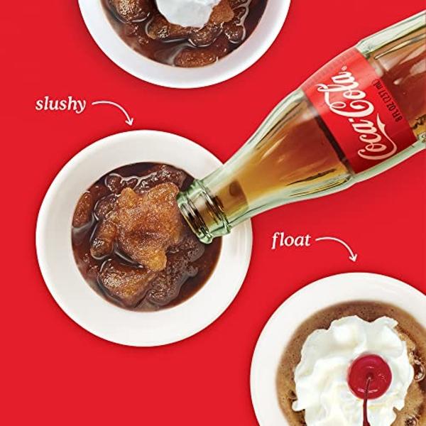ZOKU Coca-Cola Float & Slushy Maker, Retro Make and Serve Cup with Freezer Core Creates Single-serving Smoothies, Slushies and Milkshakes in Minutes, BPA-free