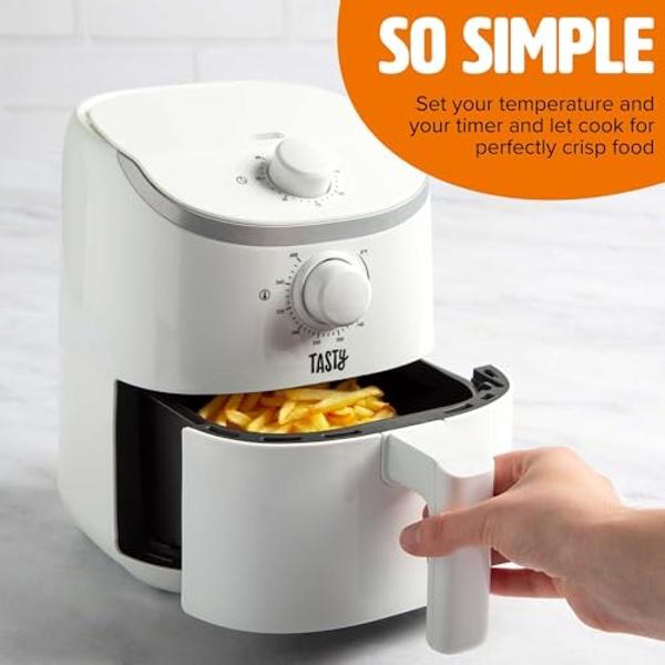 PowerXL LUMINEX 5.3 QT Radiant Light Air Fryer, Heats to 400°F in 2.4 Seconds, Auto Shut-off, 10 Quick-Touch Presets, Skylight Window