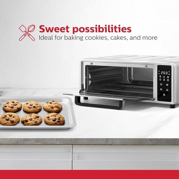Holstein Housewares 12-Inch Pizza Air Fryer Oven – 600°F Countertop Convection Oven with Hot Air Technology for Baking, Frying & Roasting – Compact, Multi-Function, Energy-Efficien