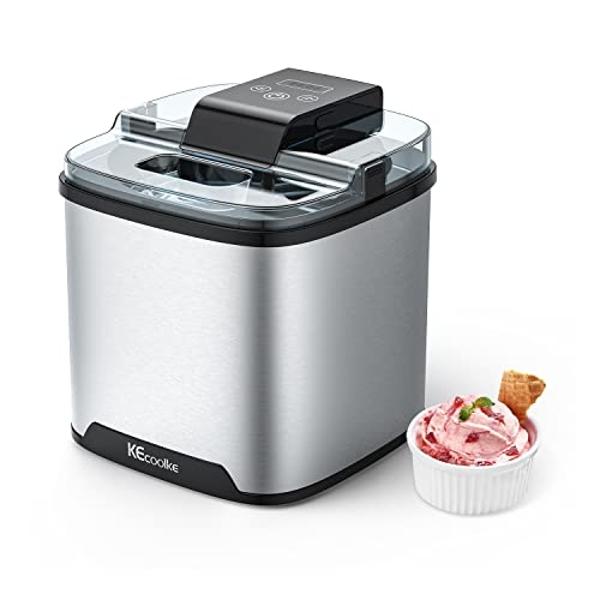 Americana EIM-1400M 1.5 Qt Freezer Bowl Automatic Easy Homemade Electric Ice Cream Maker, Ingredient Chute, On/Off Switch, No Salt Needed, Creamy Ice Cream, Gelato, Frozen Yogurt, 
