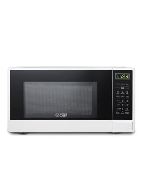 Commercial CHEF Countertop Microwave, 1.1 Cubic feet, White