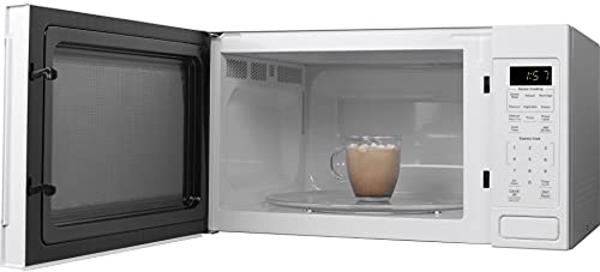 COMMERCIAL CHEF Rotary Dial Microwave with 6 Power Levels, Small Microwave with Pull Handle, 900W Countertop Microwave with Kitchen Timer, Microwave 0.9 Cu Ft with Rotary Dial Cont