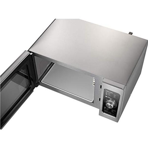 Midea Equipment 1025F0A Countertop Commercial Microwave Oven with Dial, 1000W, Stainless Steel.9 CuFt
