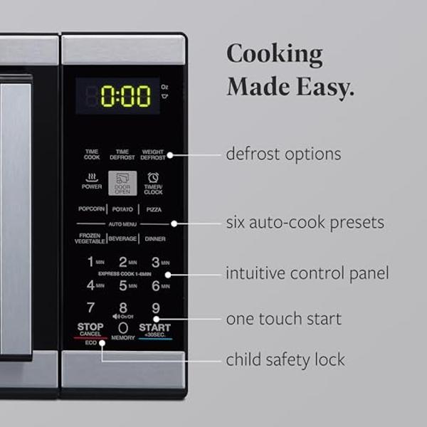 Commercial CHEF Countertop Microwave, 1.1 Cubic feet, White