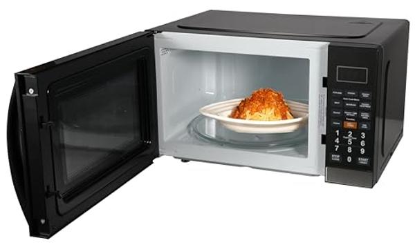 Emerson MWG1191SB Countertop Microwave Oven with 1100W Grill Function, Sleek Mirrored Finish 10 Power Levels, 6 Auto Menus, Glass Turntable and Child Safe Lock, 1.1 Cu. Ft, Stainle