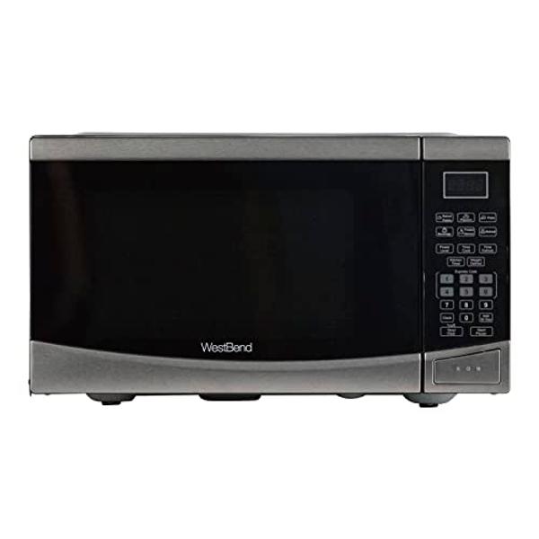 TOSHIBA ML-EM45P(BS) Countertop Microwave Oven with Smart Sensor and Position Memory Turntable, Function, 1.6 Cu.ft 13.6" Removable Black Stainless Steel, 1200W