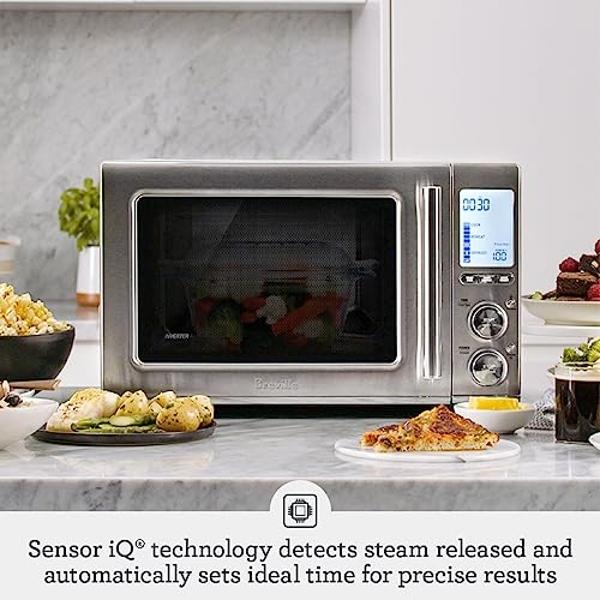 Breville BMO850BSS1BUC1 Smooth Wave Countertop Microwave Oven, Brushed Stainless Steel