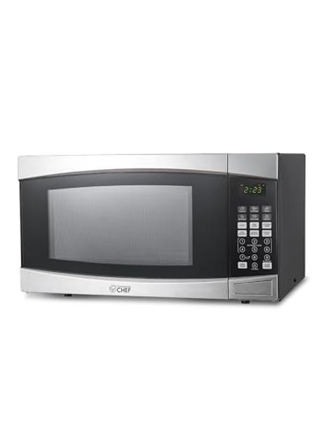 Toshiba ML-EM62P(SS) Large Countertop Microwave with Smart Sensor, 6 Menus, Auto Defrost, ECO Mode, Mute Option & 16.5" Position Memory Turntable, 2.2 Cu Ft, 1200W, Stainless Steel