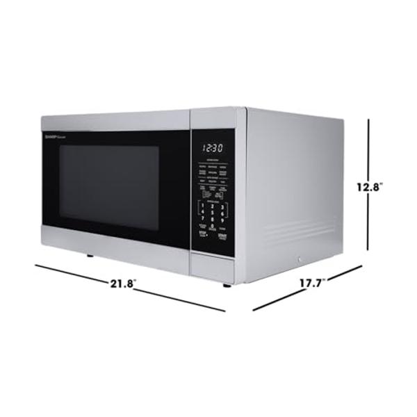 Panasonic NN-SN65KB Microwave Oven with Inverter Technology 1200W, 1.2 cu.ft. Small Genius Sensor One-Touch Cooking, Popcorn Button, Turbo Defrost-NN-SN65KB (Black)