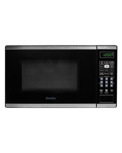 West Bend Microwave Oven 700-Watts Countertop Compact Footprint with 6 Pre Cooking Settings, Speed Defrost, Electronic Control Panel and Glass Turntable Perfect for Small Spaces, 0