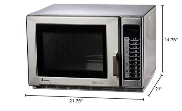 Toshiba ML-EM62P(SS) Large Countertop Microwave with Smart Sensor, 6 Menus, Auto Defrost, ECO Mode, Mute Option & 16.5" Position Memory Turntable, 2.2 Cu Ft, 1200W, Stainless Steel