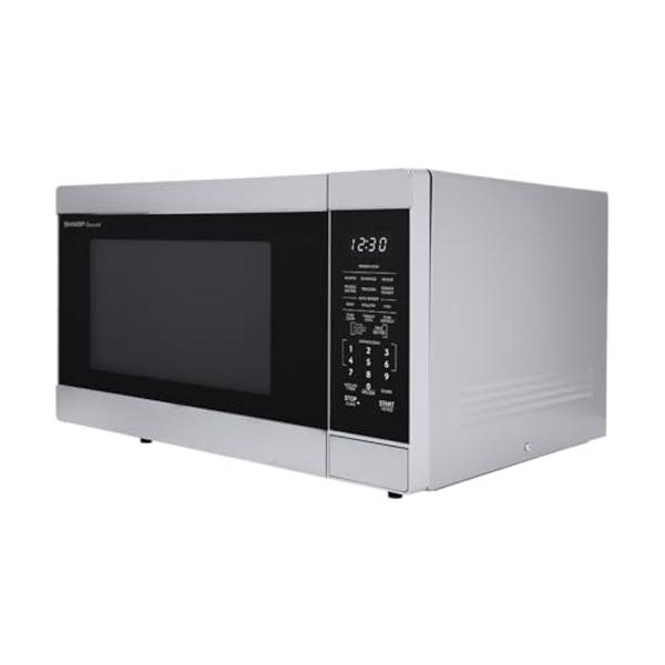 Toshiba Air Fryer Combo 4-in-1 Countertop Microwave Oven, Smart Sensor, Convection, Mute Function, Position Memory 13.6" Turntable, 1.5 Cu Ft, 1000W, Silver, ML-EC42P(SS)