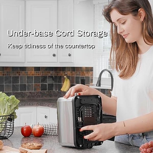 BRAMA Microwave Oven Built-In 1200-Watts with 10 Power Levels Pre-Set Cooking Settings and Express Cook, Sensor and Speed Cooking and Silent Mode with Glass Turntable, 2.2 Cu.Ft., 