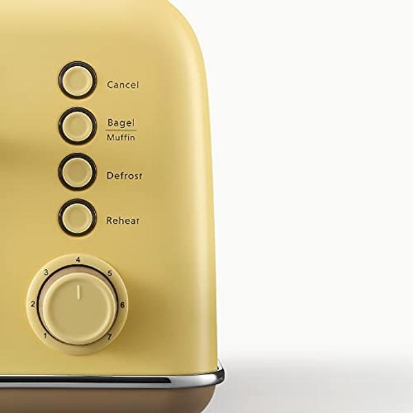 GE 2 Slice Stainless Steel Toaster, Extra Wide Slots for Toasting Bagels, Breads, Waffles & More, 7 Adjustable Shade Settings, Removable Crumb Tray, Countertop Kitchen Essentials, 