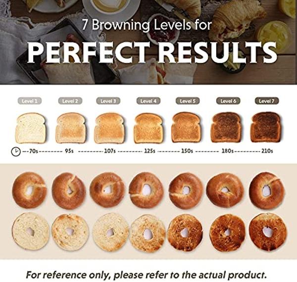 Hamilton Beach 2 Slice Extra Wide Slot Toaster with Bagel & Defrost Settings, Shade Selector, Toast Boost, Auto Shutoff, Black & Stainless Steel (22633)