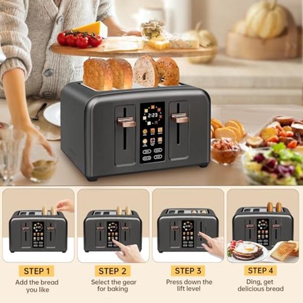 Cuisinart 4 Slice Toaster Oven, Brushed Stainless, CPT-180P1